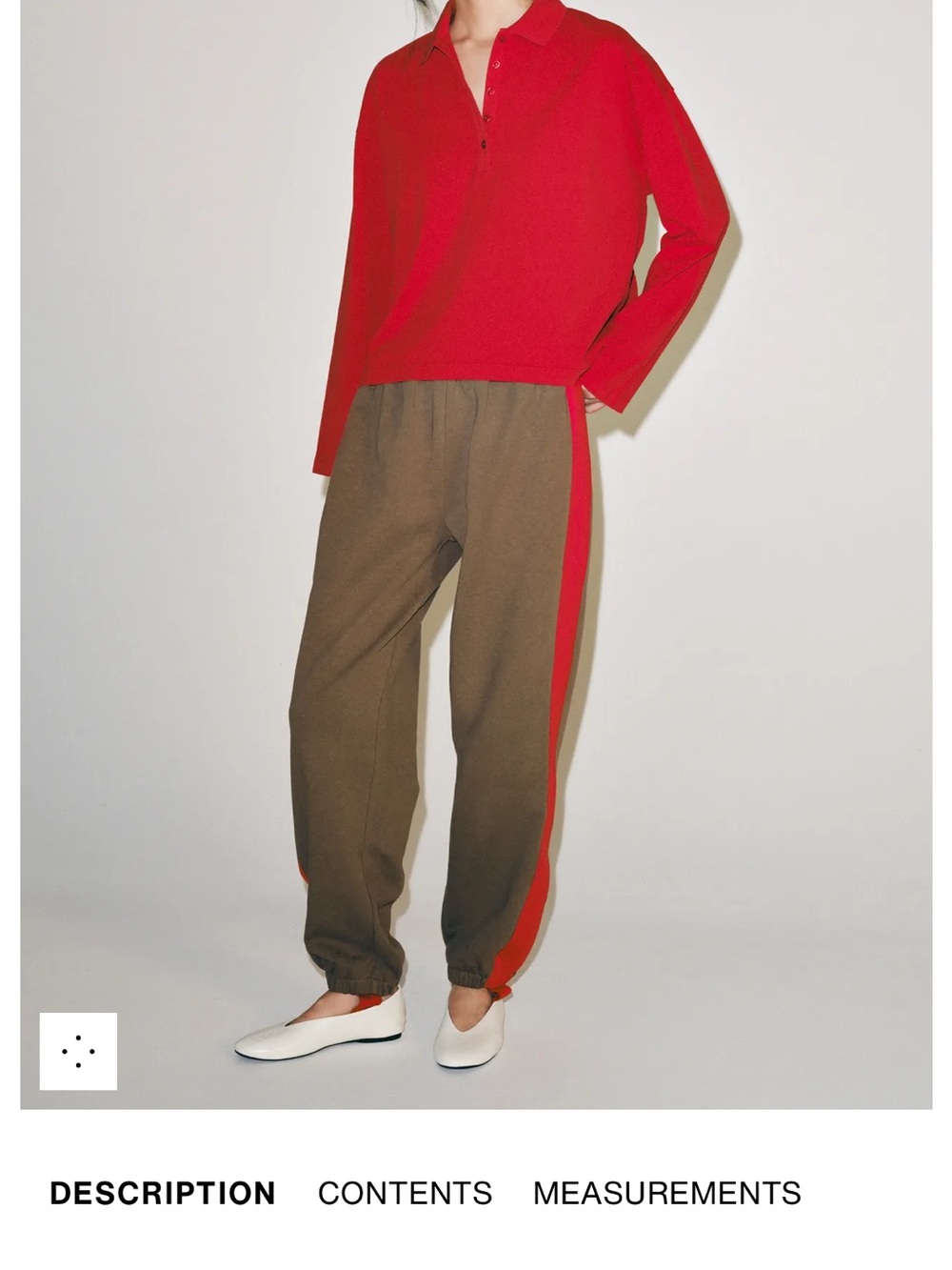 Zara Track Joggers with Red Side Stripe